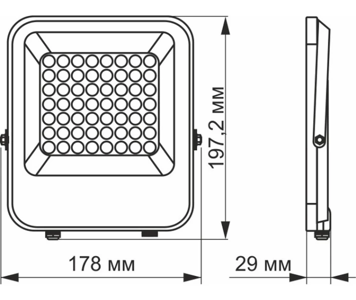 Фото - прожектор Прожектор VIDEX PREMIUM 30W 5000K 220V день-ніч (VL-F2-305g-N)