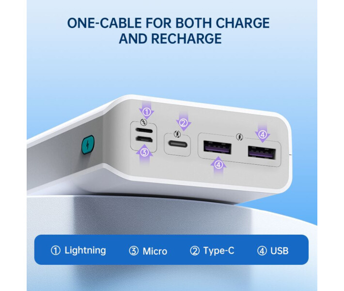 Фото - універсальну мобільну батарею Power Bank Romoss 30000mAh Sense8F (PHP30-711-1133H)