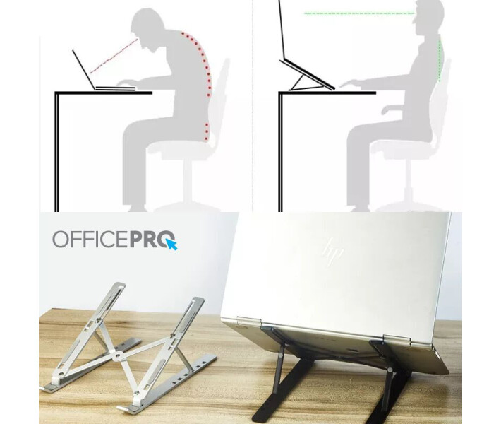 Фото - стіл і підставку для ноутбука Підставка для ноутбука OfficePro LS320B Black