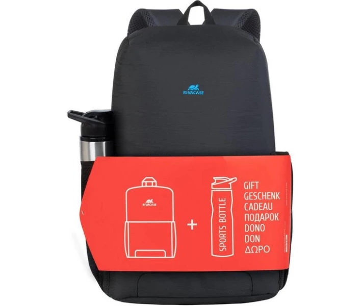 Фото - Рюкзаки Рюкзак для ноутбука 15.6", "Regent" + пляшка 750 ml (8068 Black) Bundle