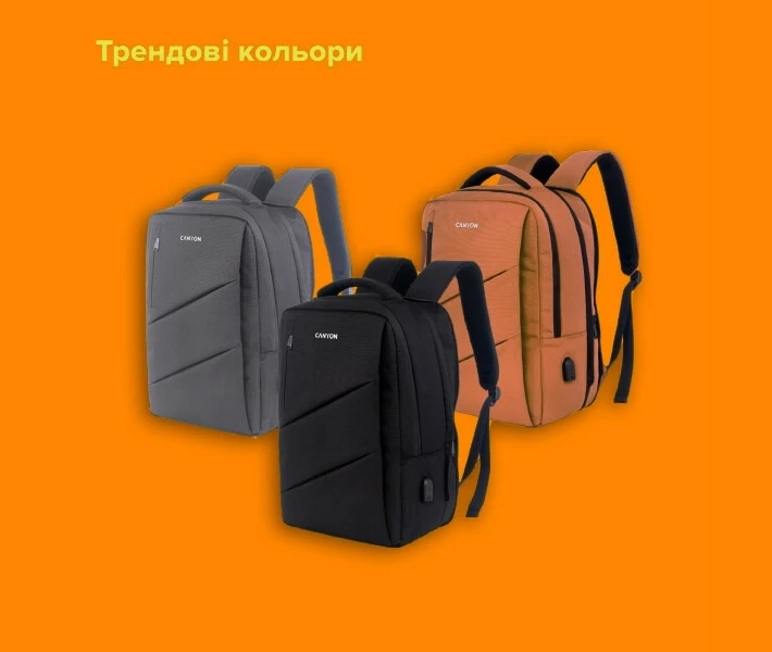 Фото - Рюкзаки Рюкзак для ноутбука Canyon BPE-5 Urban USB 15.6'' 12-18L Black (CNS-BPE5B1)