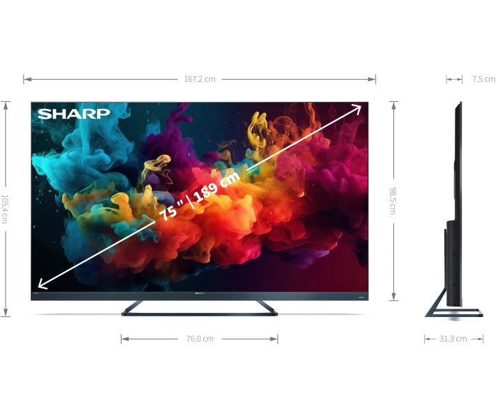 Фото - телевізор Телевізор Sharp 75FQ5EG (4T-C75FQ5EM2AG)