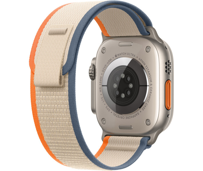 Фото - смарт-годинник Смарт-годинник Apple Watch Ultra 2 GPS + Cellular, 49mm Titanium Case with Orange/Beige Trail Loop - S/M (MRF13UL/A)