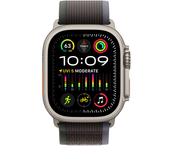 Фото - смарт-годинник Смарт-годинник Apple Watch Ultra 2 GPS + Cellular, 49mm Titanium Case with Blue/Black Trail Loop - S/M (MRF53UL/A)