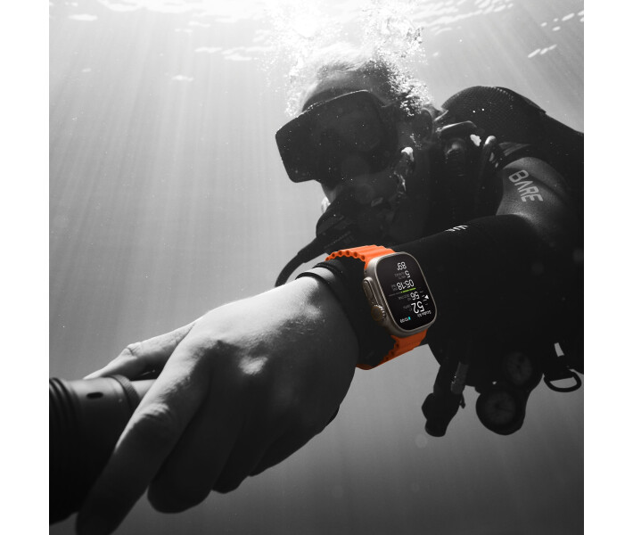 Фото - смарт-годинник Смарт-годинник Apple Watch Ultra 2 GPS + Cellular, 49mm Titanium Case with White Ocean Band (MREJ3UL/A)