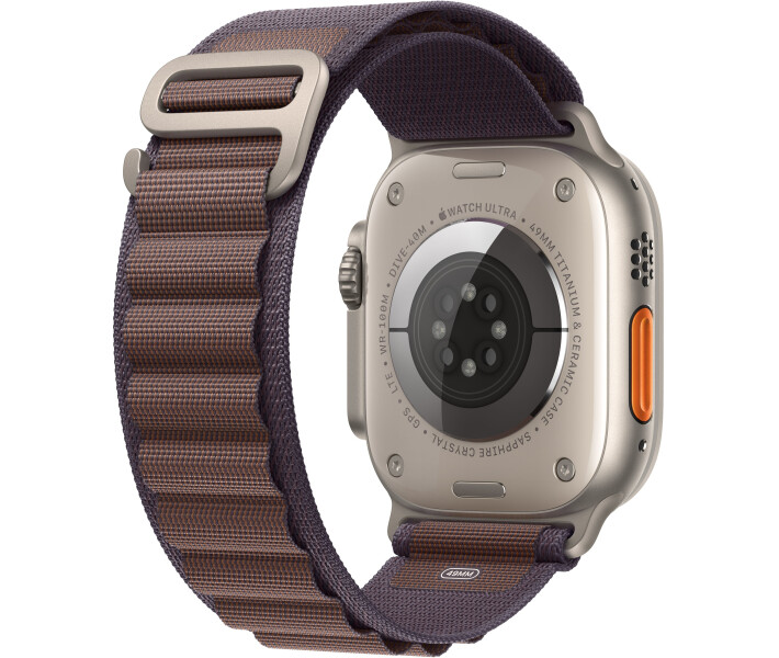 Фото - смарт-годинник Смарт-годинник Apple Watch Ultra 2 GPS + Cellular, 49mm Titanium Case with Indigo Alpine Loop - Large (MREW3UL/A)