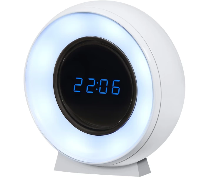 Фото - нічник Нічник LEDVANCE NIGHTLUX CLOCK 0,3W 500mAh 6500K білий (4058075757721)
