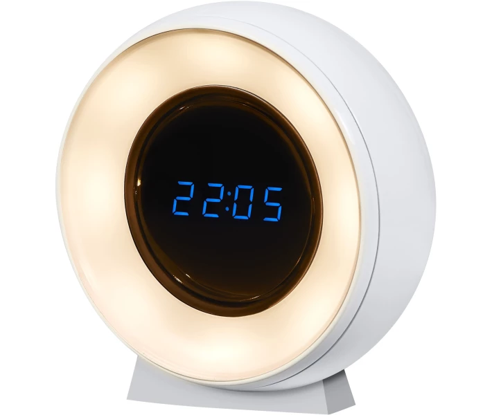 Фото - нічник Нічник LEDVANCE NIGHTLUX CLOCK 0,3W 500mAh 6500K білий (4058075757721)