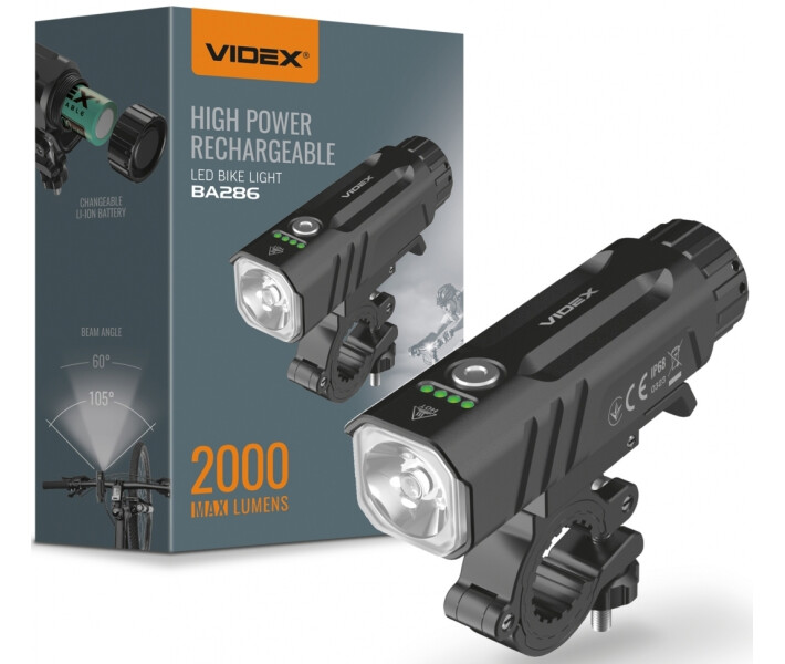 Фото - велофару Велофара VIDEX VLF-BA286 2000Lm 5000K