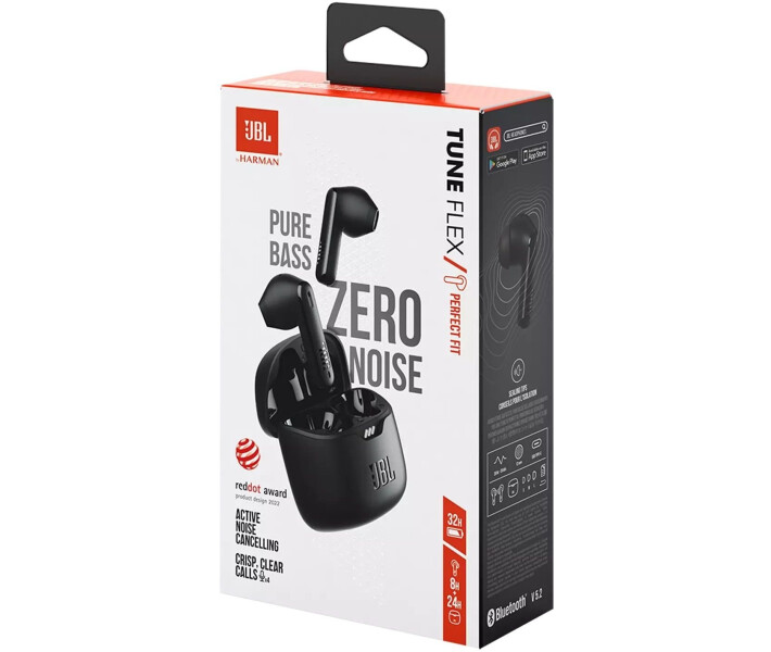Фото - навушники Навушники JBL Tune Flex (JBLTFLEXBLK) Black