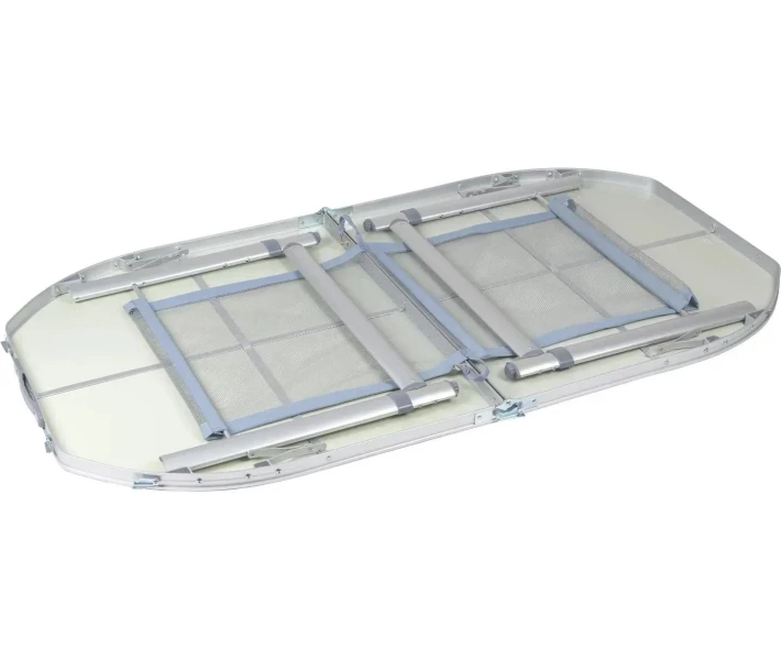 Фото - розкладні меблі Стіл Bo-Camp Premium Oval1 50x80cm Grey (1404405)