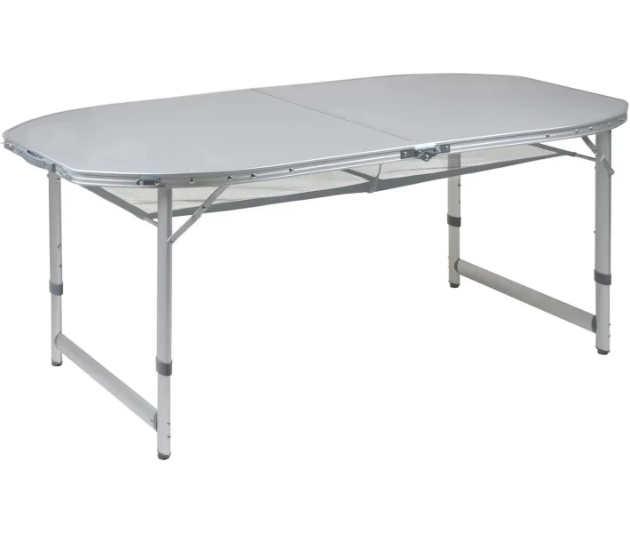 Фото - розкладні меблі Стіл Bo-Camp Premium Oval1 50x80cm Grey (1404405)