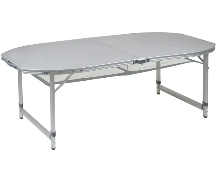 Фото - розкладні меблі Стіл Bo-Camp Premium Oval1 50x80cm Grey (1404405)