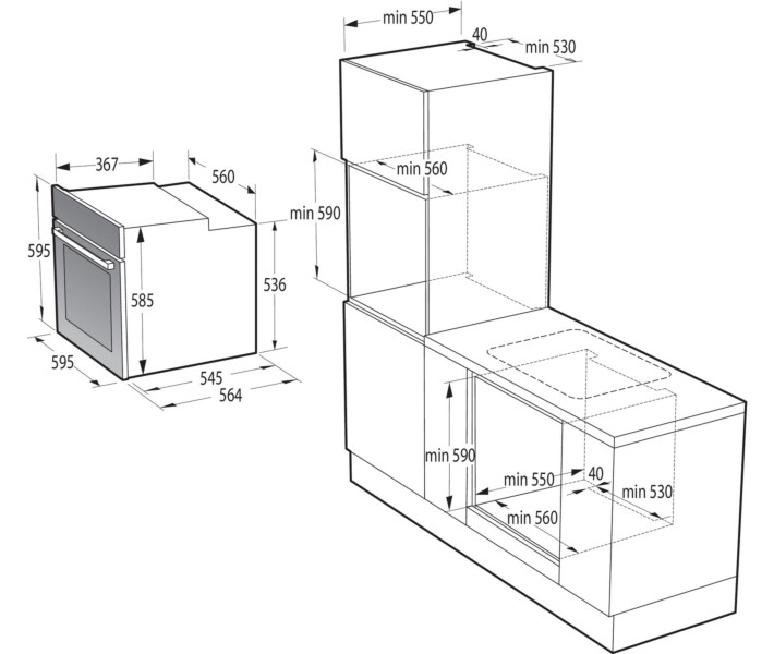 Фото - духова шафа Духова шафа електрична Gorenje BOS6737E20FBG