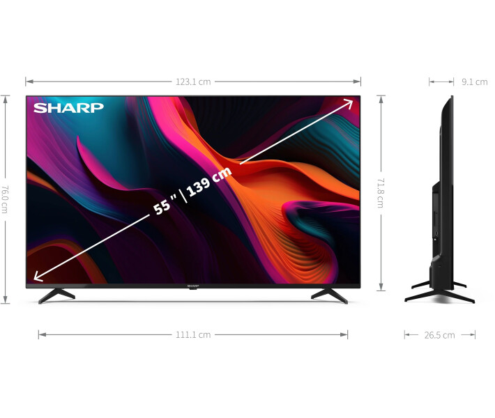 Фото - телевізор Телевізор Sharp 55GL4260E (4T-C55GL2EL2GB)