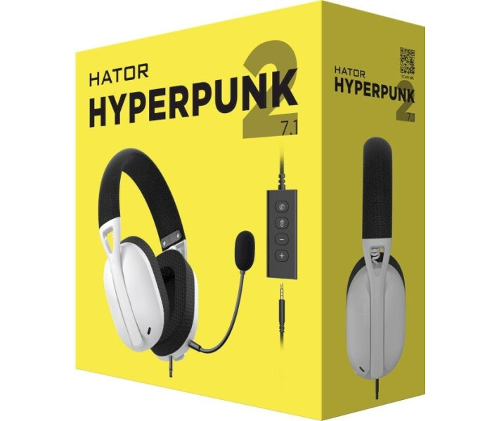 Фото - навушники Навушники HATOR Hyperpunk 2 USB 7.1 (HTA-846) Black/White