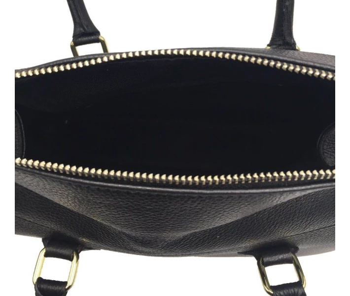 Фото - жіночу сумку Жіноча шкіряна сумка Italian fabric bags +1426 black