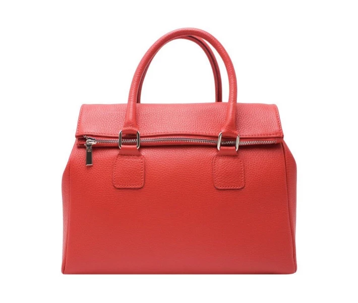 Фото - жіночу сумку Жіноча шкіряна сумка Italian fabric bags 1426 red