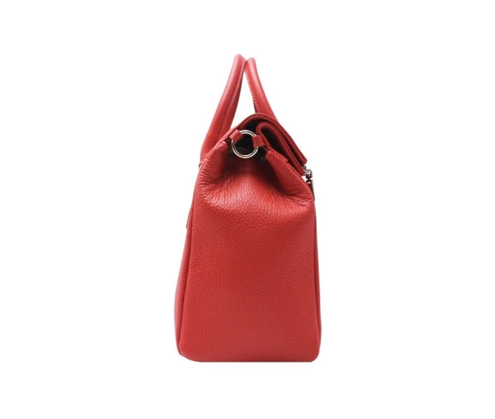 Фото - жіночу сумку Жіноча шкіряна сумка Italian fabric bags 1426 red