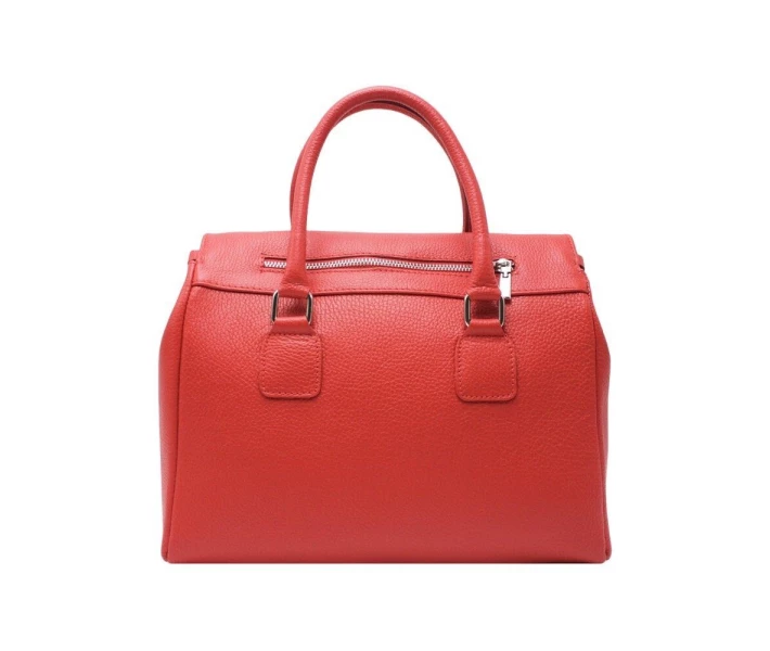 Фото - жіночу сумку Жіноча шкіряна сумка Italian fabric bags 1426 red