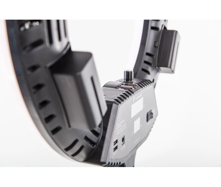 Фото - Кільцеве світло Кільцева LED лампа LUMERTY Premium (45см – 96Вт) на штативі з сумкою, для блогера/селфі/фотографа/візажиста/beauty-майстрів