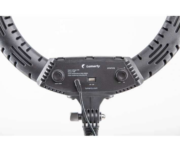 Фото - Кільцеве світло Кільцева LED лампа LUMERTY (45см - 75w) на штативі, для блогера/селфі/фотографа/візажиста/beauty-майстрів