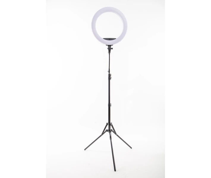 Фото - Кільцеве світло Кільцева LED лампа LUMERTY (45см - 75w) на штативі, для блогера/селфі/фотографа/візажиста/beauty-майстрів