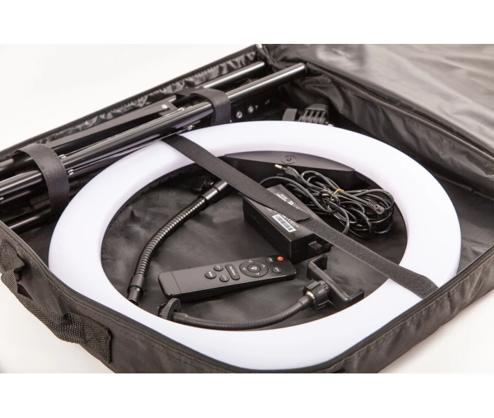 Фото - Кільцеве світло Кільцева LED лампа LUMERTY (45см - 75w) на штативі, для блогера/селфі/фотографа/візажиста/beauty-майстрів