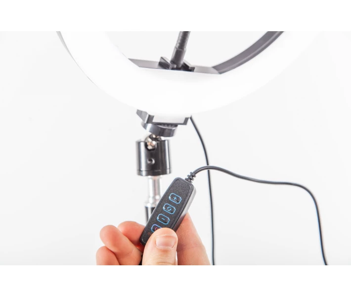 Фото - Кільцеве світло Кільцева LED лампа LUMERTY Mini (25см - 20w) на настільному штативі з утримувачем для телефону, для селфі/блогерів/beauty