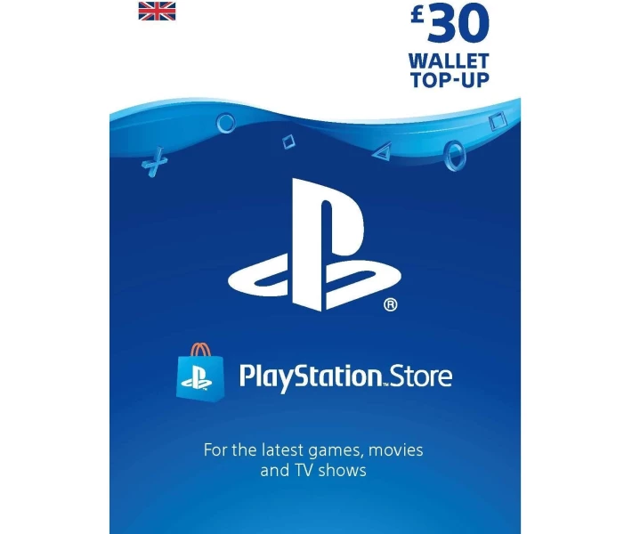 Фото - гру для приставки та ПК Цифровой код Сони PlayStation Network пополнение бумажника счета своего аккаунта на сумму 30£ GBP UK-регион