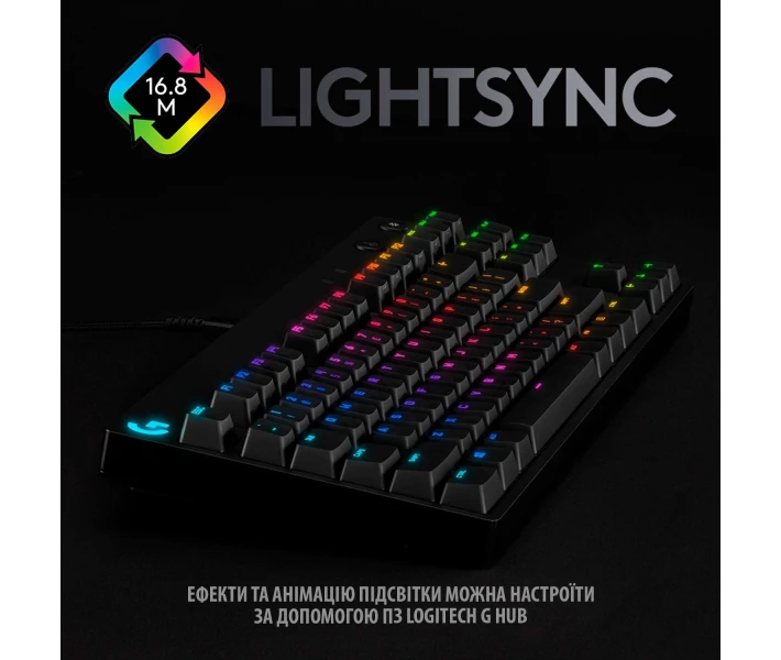 Фото - клавіатуру Клавіатура ігрова Logitech G PRO Mechanical Gaming US Black USB (920-009392)