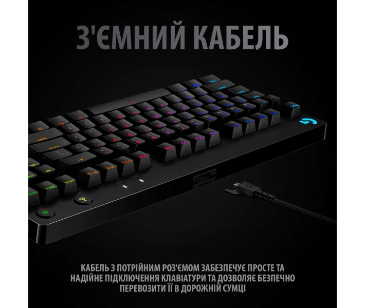 Фото - клавіатуру Клавіатура ігрова Logitech G PRO Mechanical Gaming US Black USB (920-009392)