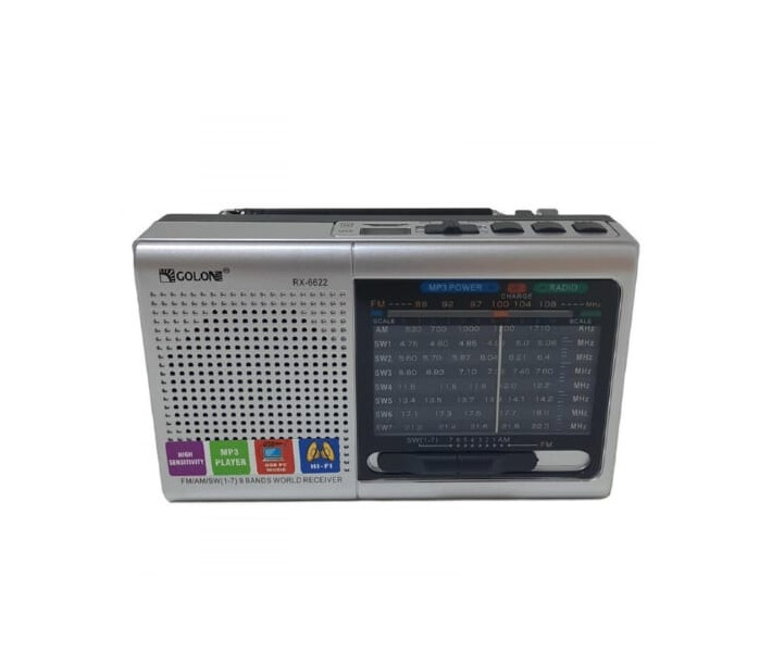 Фото - радіоприймач Портативна Golon RX колонка радіо MP3 USB 235 г сіра