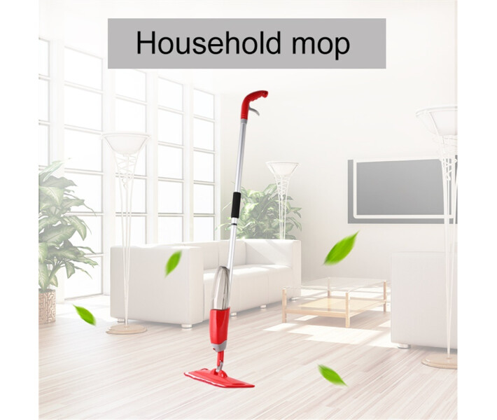 Фото - швабру Розумна швабра з розпилювачем та подвійною щіткою 3 в 1 Spray Healthy Mop довга ручка управління розбризкуванням води універсальна Червона