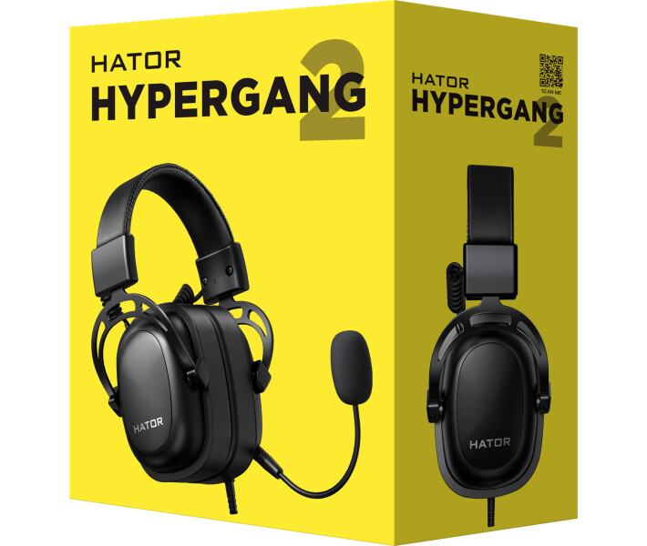 Фото - навушники Ігрові навушники Hator Hypergang 2 Black (HTA-910) [92273]