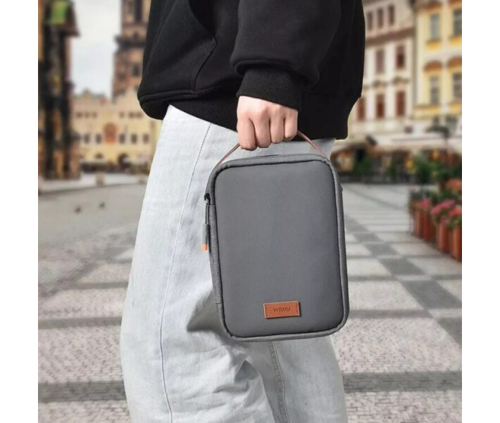 Фото - чоловічу сумку Сумка-кроссбоді органайзер WIWU Minimalis Travel Pouch gray