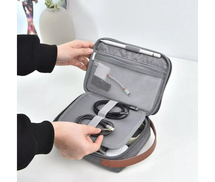 Фото - чоловічу сумку Сумка-кроссбоді органайзер WIWU Minimalis Travel Pouch gray