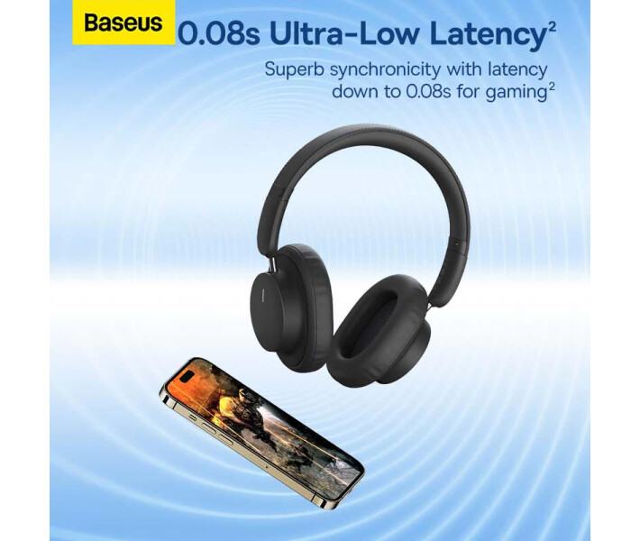 Фото - навушники Бездротові навушники Baseus Bowie D03 Wireless Headphones BT5.3 30h AUX NGTD030101 black
