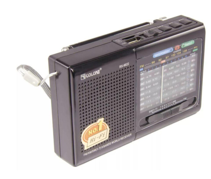 Фото - радіоприймач Радіоприймач колонка MP3 колонка USB Golon RX-6622 з ремінцем чорний