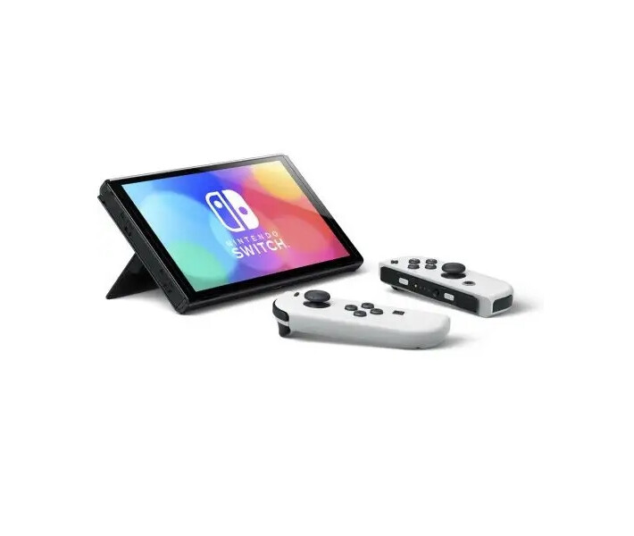 Фото - ігрову консоль Портативна ігрова консоль Nintendo Switch OLED with White Joy-Con [61042]