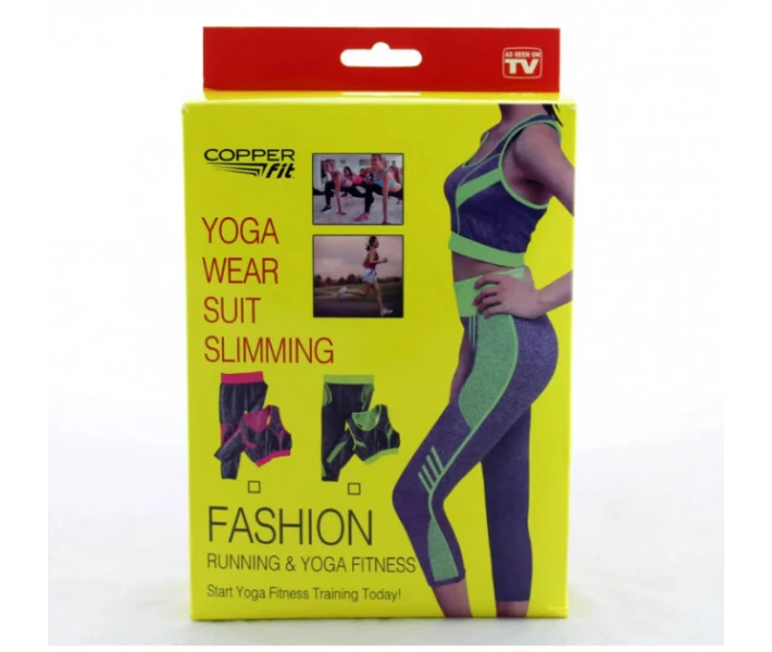 Фото - жіночий спортивний костюм Костюм для Йоги Фитнеса и Бега Yoga Sets Топ и Лосины pink One Size