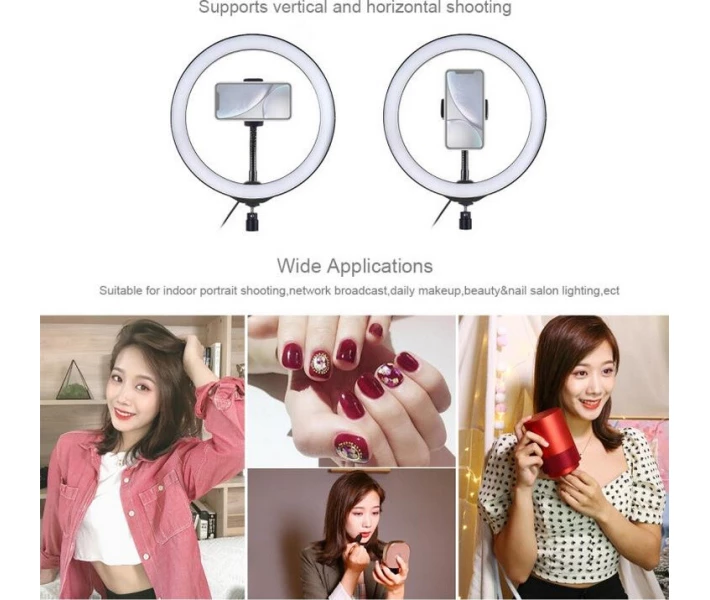 Фото - Кільцеве світло Кільцеве світло Puluz PKT3039 Ring Light 26см (20W) зі стійкою