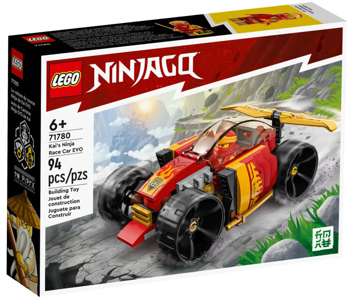 Фото - дитячий конструктор Конструктор Lego Ninjago Гоночний автомобіль ніндзя Кая EVO 94 деталі (71780)