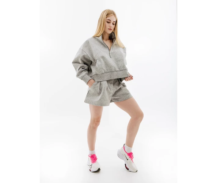 Фото - жіночий реглан Жіночий Реглан Nike W NSW TP TFADV QZ NKFWD Сірий M (7dDQ6999-077 M)