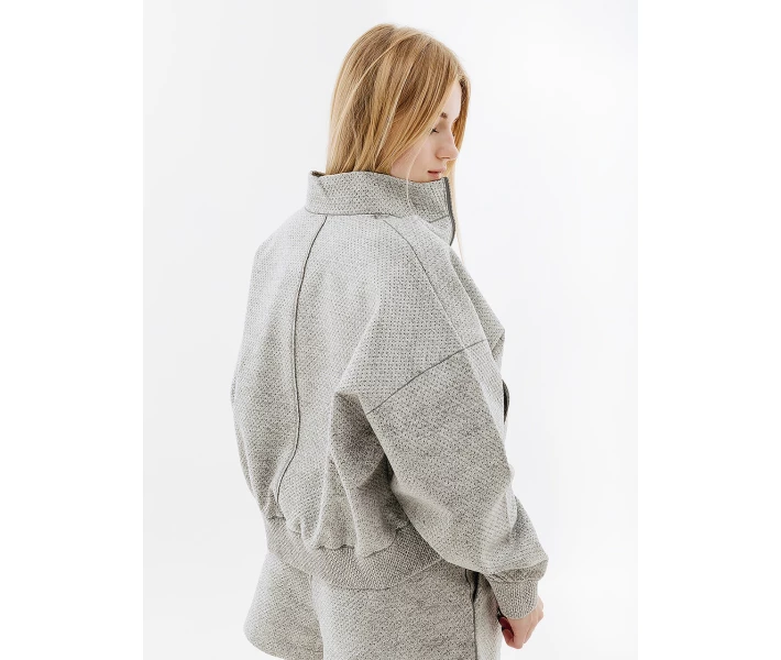 Фото - жіночий реглан Жіночий Реглан Nike W NSW TP TFADV QZ NKFWD Сірий M (7dDQ6999-077 M)