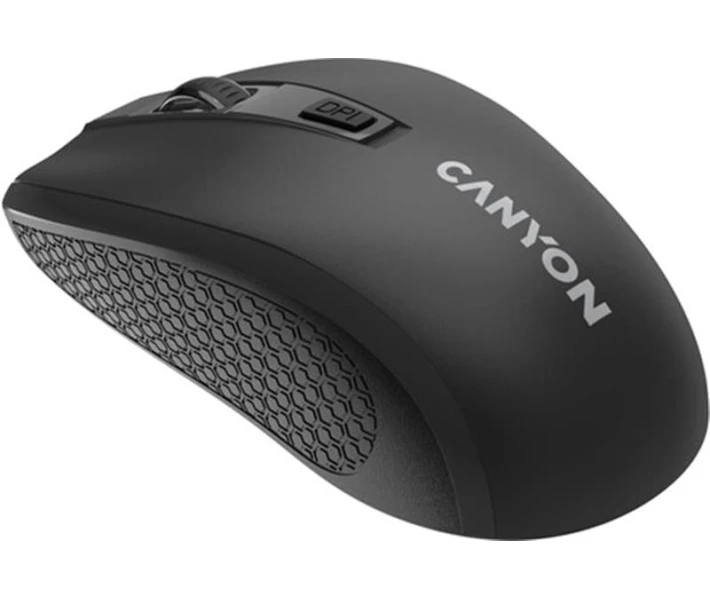 Фото - мишку для ноутбука Миша бездротова Canyon MW-7 Wireless Black (CNE-CMSW07B)