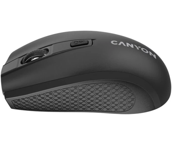 Фото - мишку для ноутбука Миша бездротова Canyon MW-7 Wireless Black (CNE-CMSW07B)