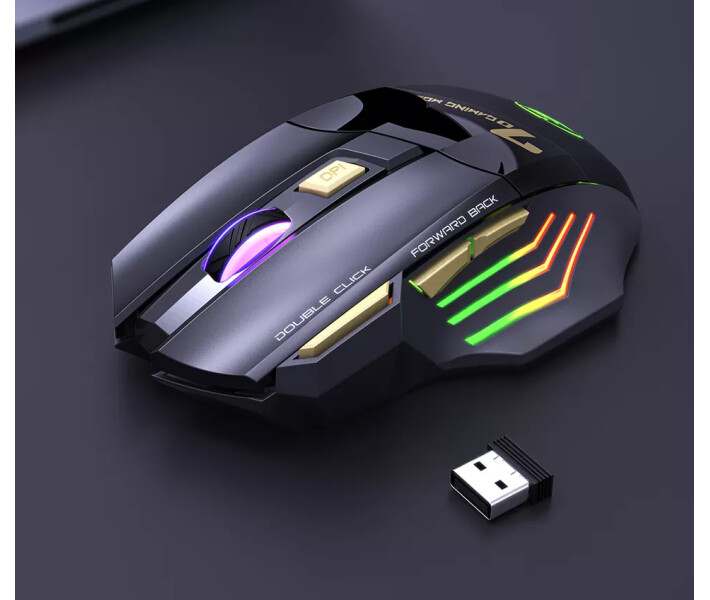 Фото - Мишки Миша бездротова безшумна ігрова iMICE X7 з акумулятором та підсвічуванням 2,4G+Bluetooth