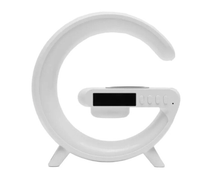 Фото - нічник Ночник RGB 3в1 + Bluetooth колонка та бездротова зарядка G63 Smart Small White (020682)