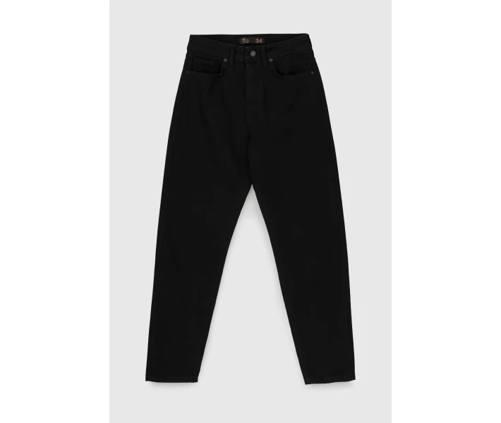 Фото - жіночі джинси Джинси Mom Fit жіночі Zeo Basic 3933 baza 42 Чорний (2000990272645)